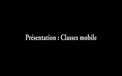 Présentation des classes mobile