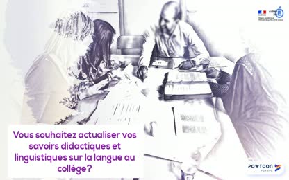 Enseigner la langue française au collège 