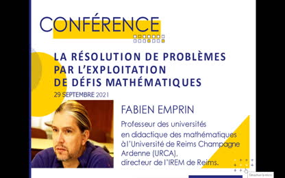 Conférence Mathématiques Canopé F.Emprin Cycle 2 et 3