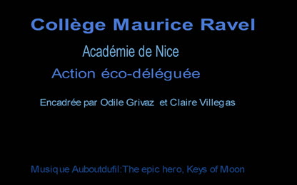Prix écodélégués 2022, catégorie collège, collège Maurice-Ravel, Toulon