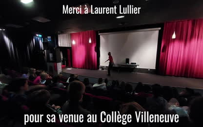 2022/2023 Venue du conteur Laurent Lullier au collège Villeneuve